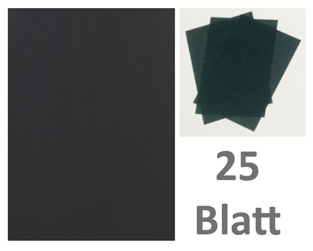 50 Blatt DIN A7 Gmund Transparentpapier 100g Farbe schwarz transparent FPA-125