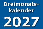 3-Monats Wandkalender 2027