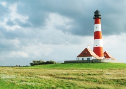 A6 Postkarte Leuchtturm Nordsee