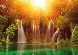 A6 Postkarte Wasserfall