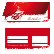Geschenkgutscheine Rot Winter-796 (50 Stk)