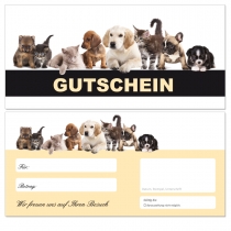Gutscheine Tiere -663 (50 Stk)