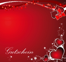 Geschenkgutscheine Rot Herzen-797 (50 Stk)