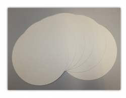 10 Stck Tortenuntersetzer, Pappe rund  30cm wei mit glattem Rand Tortenplatten kompostierbar