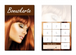 Bonuskarten Friseur zweiseitig ( BOK-412 / 50 Stck )