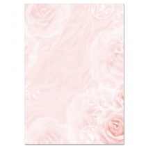 Farbiges Briefpapier Rot-Blumen-5012 (100 Blatt)