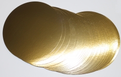 20 Stck Tortenuntersetzer mit Goldfolie 24cm