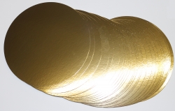 50 Stck Tortenuntersetzer mit Goldfolie 24cm