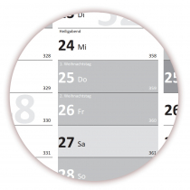 Grau Wandkalender DIN A1 2025 - Classic-2