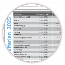 XXL Wandkalender 2025 - Classic-1 Hellblau