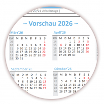 XXL Wandkalender 2025 - Classic-1 Hellblau