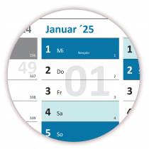 Rainbow Wandkalender DIN A2 2024 + 2025 - Classic1