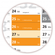 Rainbow Wandkalender DIN A2 2024 + 2025 - Classic1