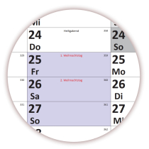 XXXL Wandkalender 2025 + 2026 Special A0 (1200x800mm) nass abwischbar