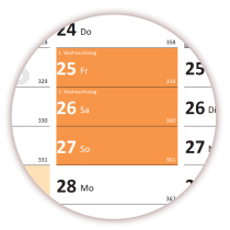 XL Rainbow Premium Classic2 Wandkalender 2026 <br>DIN A1 ( 594 x 841 mm )