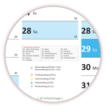 XL Rainbow Premium Classic2 Wandkalender 2026 <br>DIN A1 ( 594 x 841 mm )