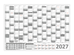 XXL Wandkalender 2027 - Classic 1 - Grau
