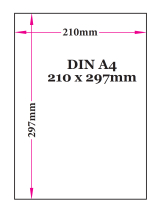 Tafelkalender DIN A4 - 2026 blau