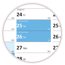 Blau Wandkalender DIN A1 2027 - Classic-2