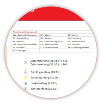Rot Wandkalender DIN A1 2026 + 2027 - Classic-2