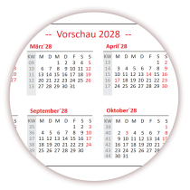 Abwischbare Wandkalender DIN B1 2026 + 2027 blau