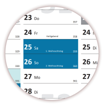 XXL Wandkalender 2027 - Classic-1 Blau