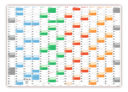 XXL Rainbow Premium Classic2 Wandkalender 2027<br>DIN A0 ( 841 x 1189 mm )