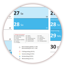 XL Rainbow Premium Classic2 Wandkalender 2027<br>DIN A1 ( 594 x 841 mm )