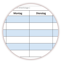Abwischbarer Wandkalender DIN B1 2028 blau