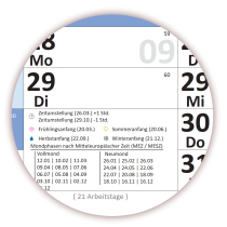 XL Wandkalender DIN A1 2027 + 2028 blau nass abwischbar