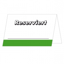 Tischkarten Reserviert - Grn (50 Stk.)