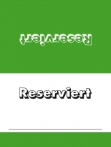 Tischkarten Reserviert - Grn (50 Stk.)