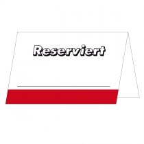 Tischkarten Reserviert - Rot (50 Stk.)