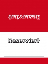 Tischkarten Reserviert - Rot (50 Stk.)