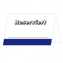 Tischkarten Reserviert - Blau(50 Stk.)