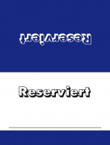 Tischkarten Reserviert - Blau(50 Stk.)