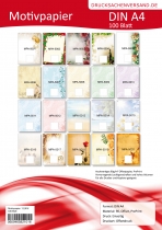 Briefpapier Blumen-5018 (100 Blatt)