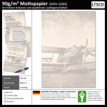 Briefpapier altes Flugzeug-5089 (100 Blatt)