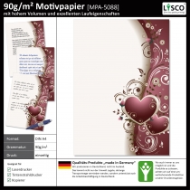 Briefpapier Herzen-5088 (100 Blatt)