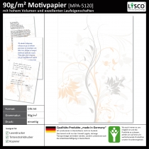 Briefpapier Blumen-5120 (100 Blatt)