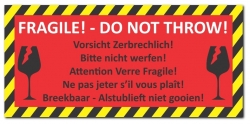 12 Stck Folienaufkleber Vorsicht zerbrechlich