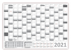 Wandkalender 2021 im DIN A0 Format Extragross Grau ...