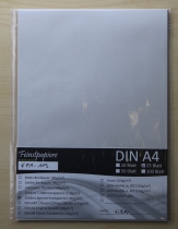 Transparentpapier Zanders Spectral Silber DIN A4  (25 Blatt)