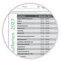 Green Wandkalender DIN A2 2027 - Classic1 gefaltet