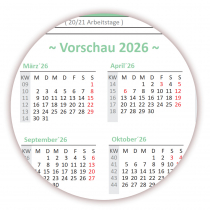 Green Wandkalender DIN A2 2025 - Classic1 gefaltet