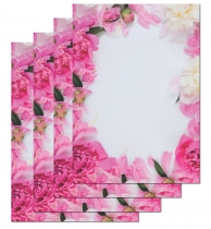Briefpapier Blumen Pfingstrosen (MPA-5100 / 100 Blatt)