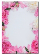 Briefpapier Blumen Pfingstrosen (MPA-5100 / 100 Blatt)