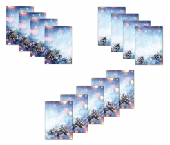 Briefpapier Mix Tannenzapfen und Zweige Weihnachten-5253 (3x35 Blatt)