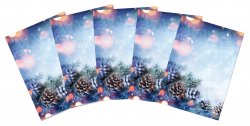 Briefpapier Tannenzapfen und Zweige Weihnachten-5250 (100 Blatt)