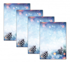 Briefpapier Tannenzapfen und Zweige Weihnachten-5251 (100 Blatt)